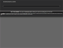 Tablet Screenshot of econcours.com